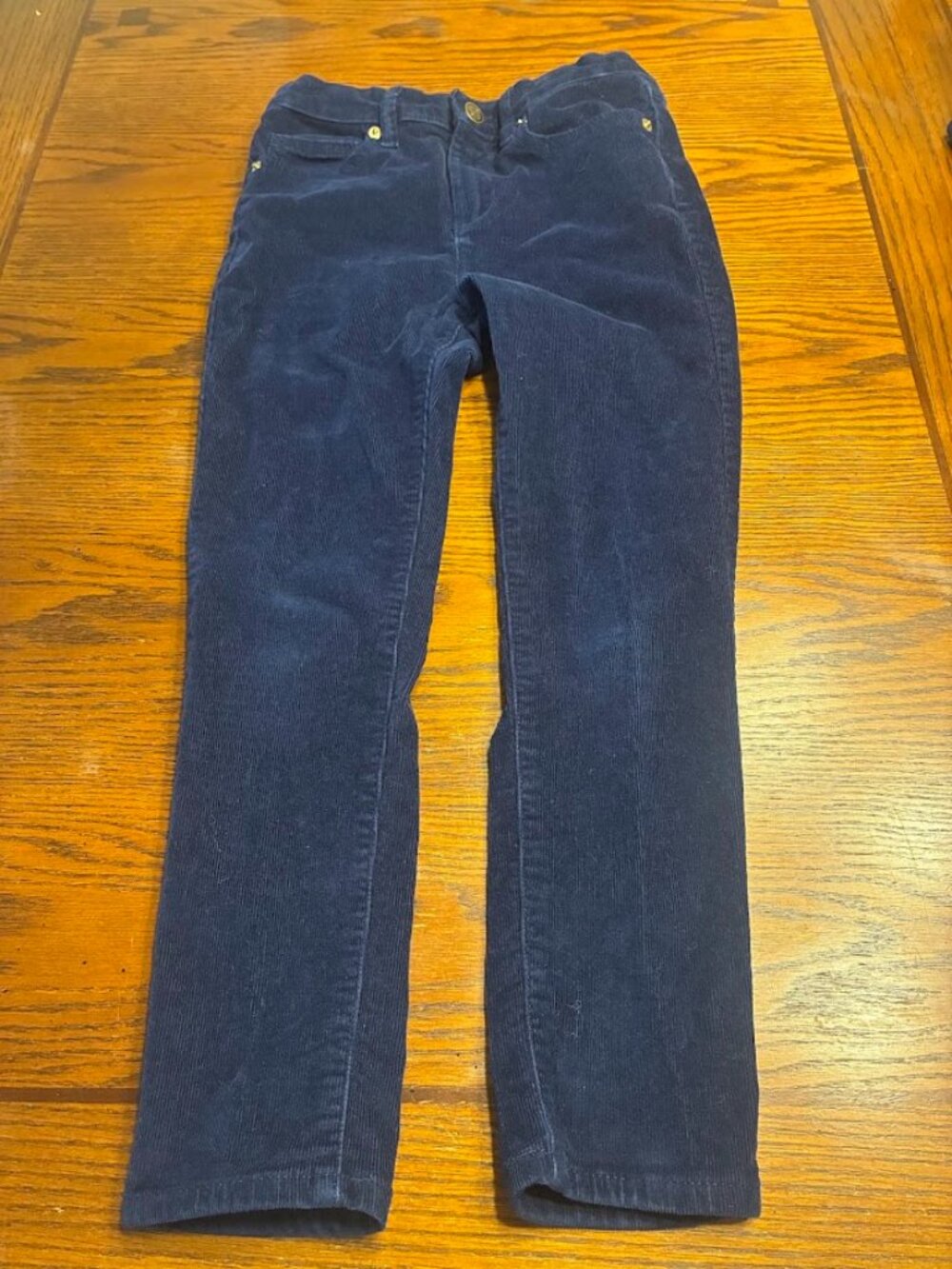 Crewcuts - Size 8 Kids - Navy Blue Corduroy Pants with adjustable waist